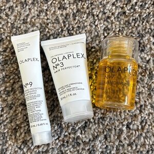 OLAPLEX No.9 Serum and No.3 Perfector with No.7 Bonding Oil